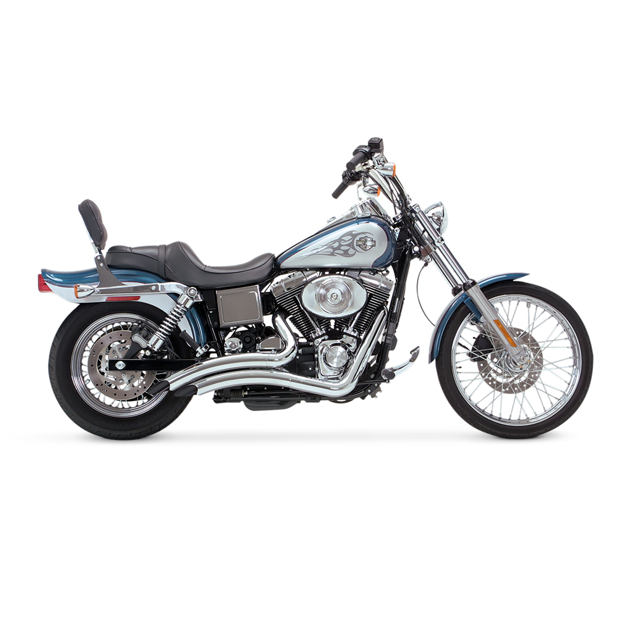 Vance 26007 Chrome Big Radius Exhaust System 91-05 Dyna