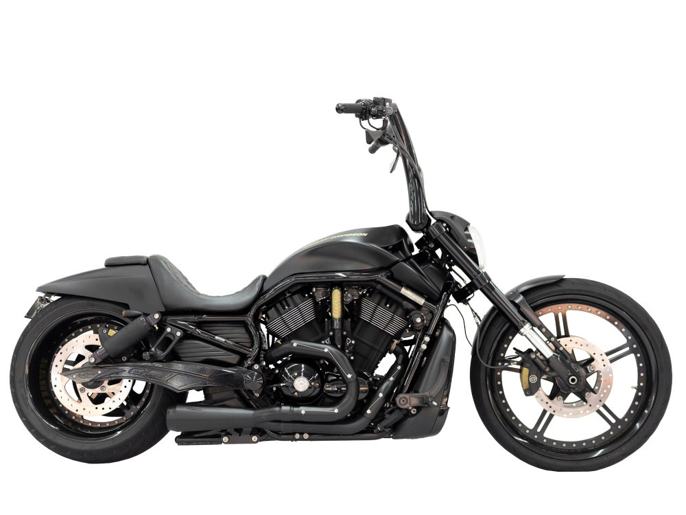 Trask Tm-5400Bk Black 2:1 Full Exhaust 07-17 V-Rod Vrod Harley