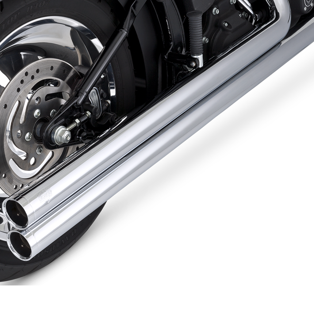 Vance 17923 Chrome Long Big Shot Exhaust System Softail 86-11