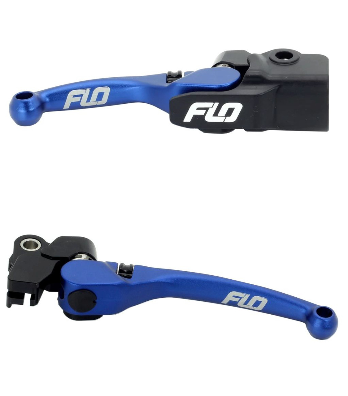 FLO RACING BLUE UNBREAKABLE CLTUCH & BRAKE LEVER YZ450F YZ205F 09-22