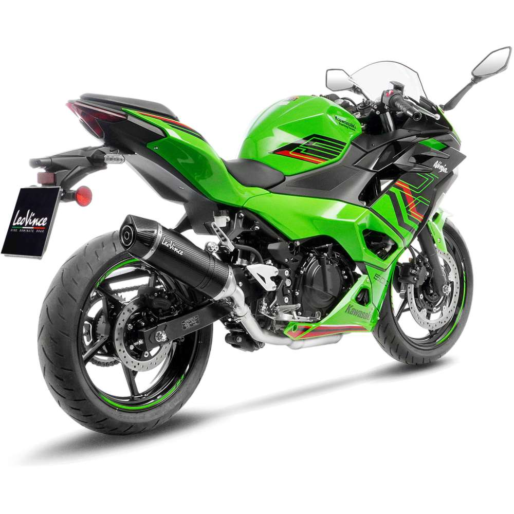 Leovince 14260Eu Lv One Evo Carbon Slip-On Exhaust Ninja 500 400 18-25