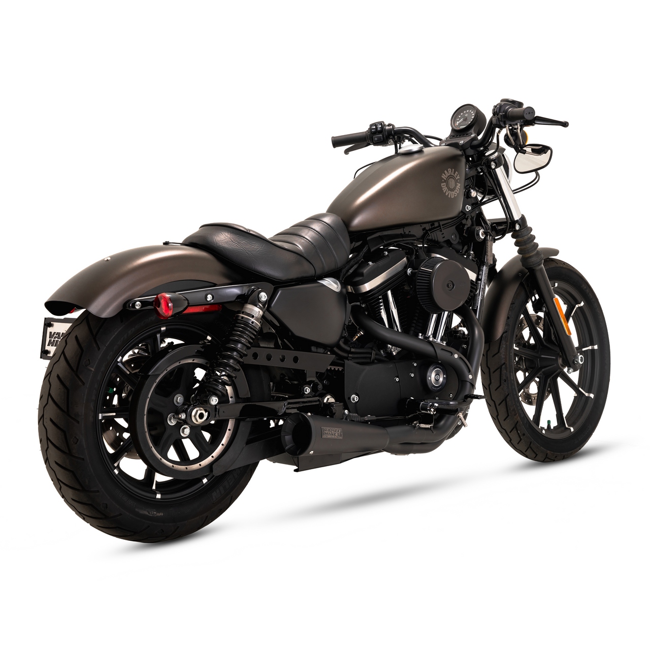 Vance 47627 Matte Black 2:1 Upsweep Exhaust 04-13 Sportster