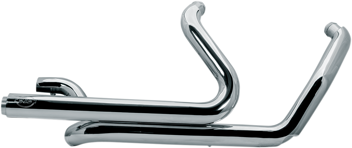 S&S 550-0704 Chrome Cat Delete Power Tune Dual Headers Harley M8
