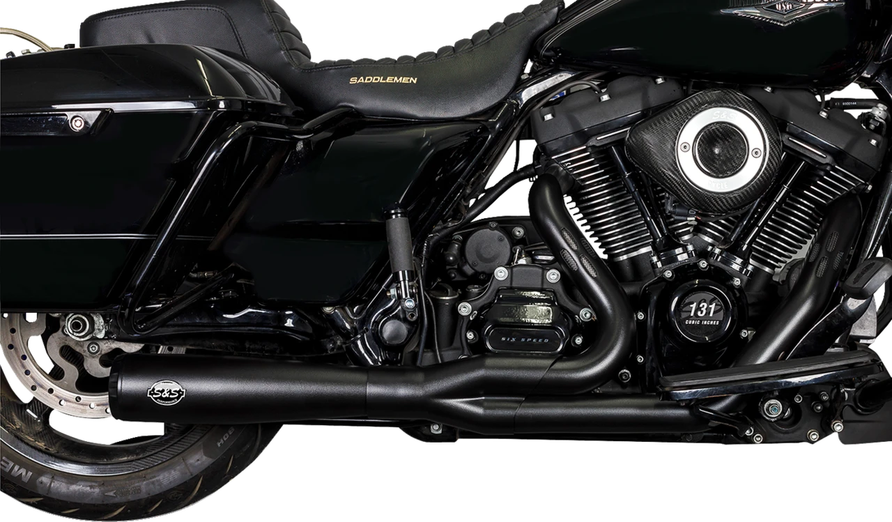 S&S 550-1028 Black Diamondback 2:1 2Into1 Catless Race Full