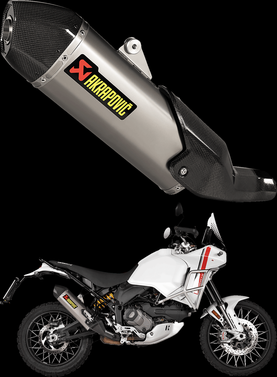 AKRAPOVIC SLIP-ON TITANIO S-D9SO19-HJAT DUCATI DESERT-X 950