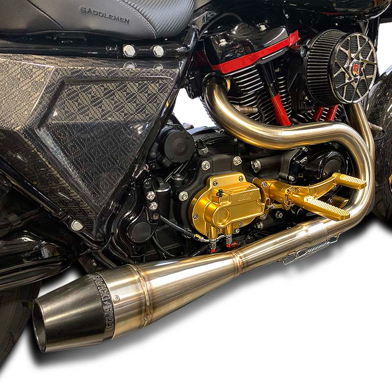 Hawg Halters MCK-FC21AS-FK Black Dominator Mid Control Kit m8 Harley