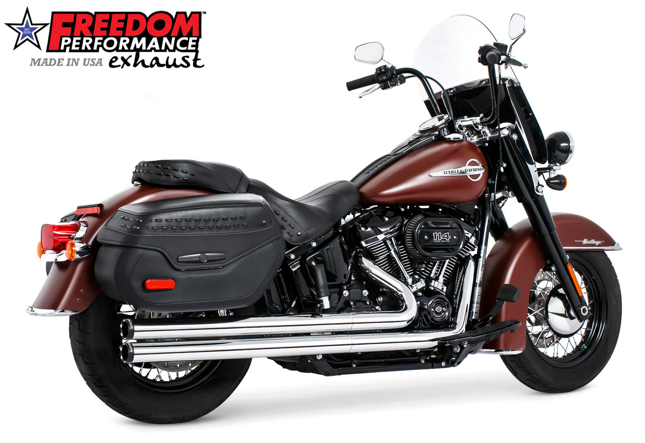 freedomバイク
約80以上のパーツ 
タイヤ×3
ネ… Freedom HD00031 Chrome Dual Independence Long Exhaust 86-17 softail