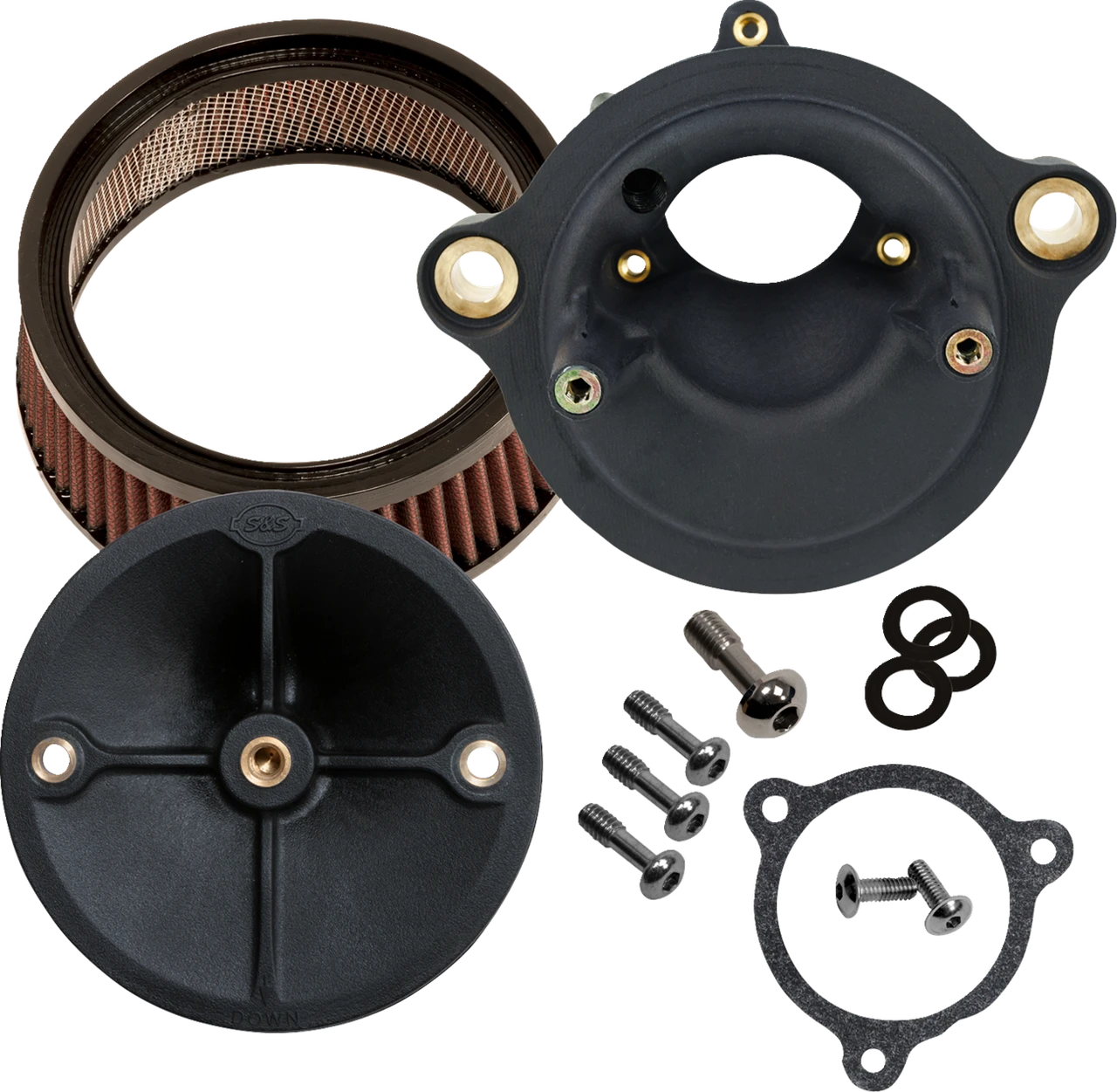 S&S 170-0803 Stealth Air Cleaner Kit No Cover 24 M8 Road & Street