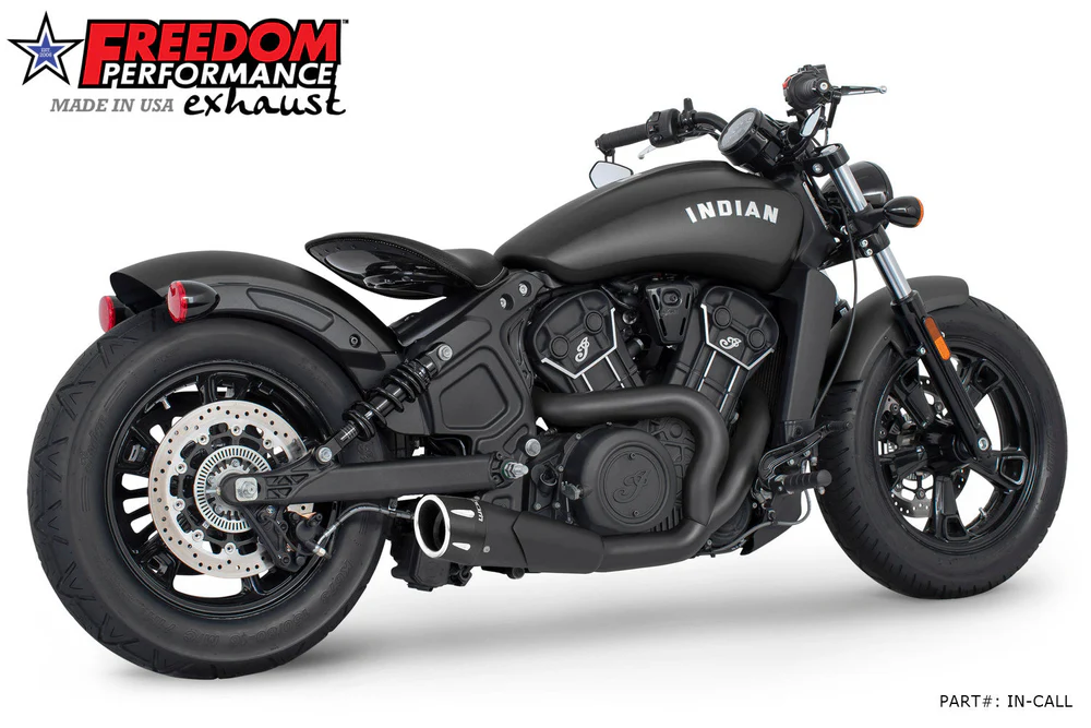 Freedom FPE IN00313 Black 2:1 Combat Fluted Exhaust Scout 14-23 Freedom FPE IN00313 Black 2:1 Combat Fluted Exhaust Scout 14-23