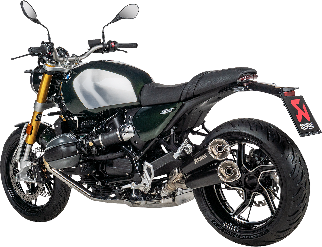 Akrapovic S-B12So25-Hisssbl Black Ss Slip-On Exhaust Muffler R 12