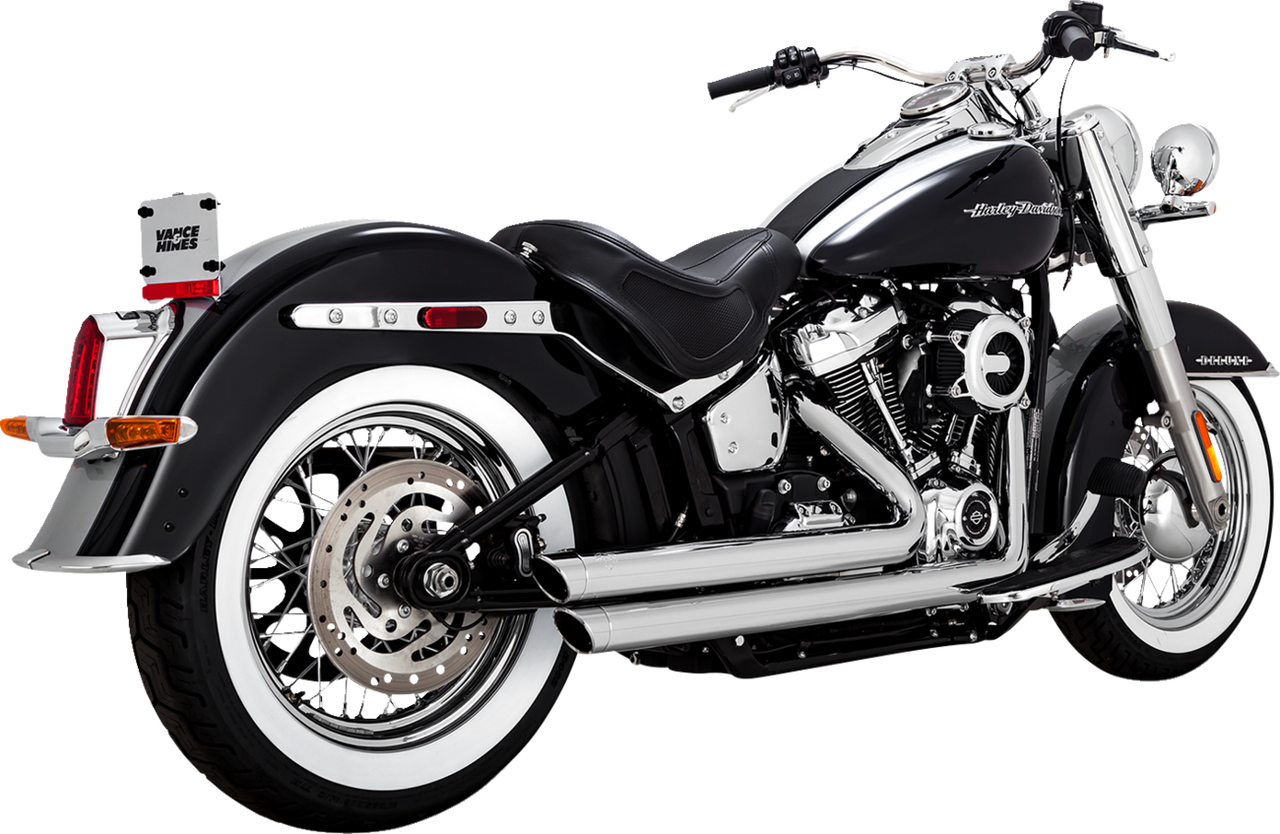 Vance & Hines 17341 Chrome Big Shots Staggered Exhaust M8 Softail