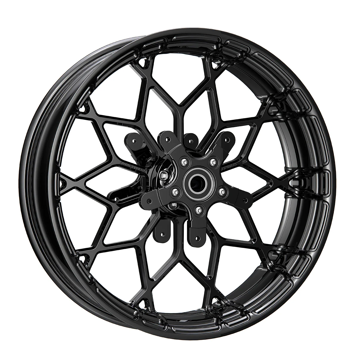Arlen Ness 91-650 Black Fat Factory Forged Wheel Front Dual Disc