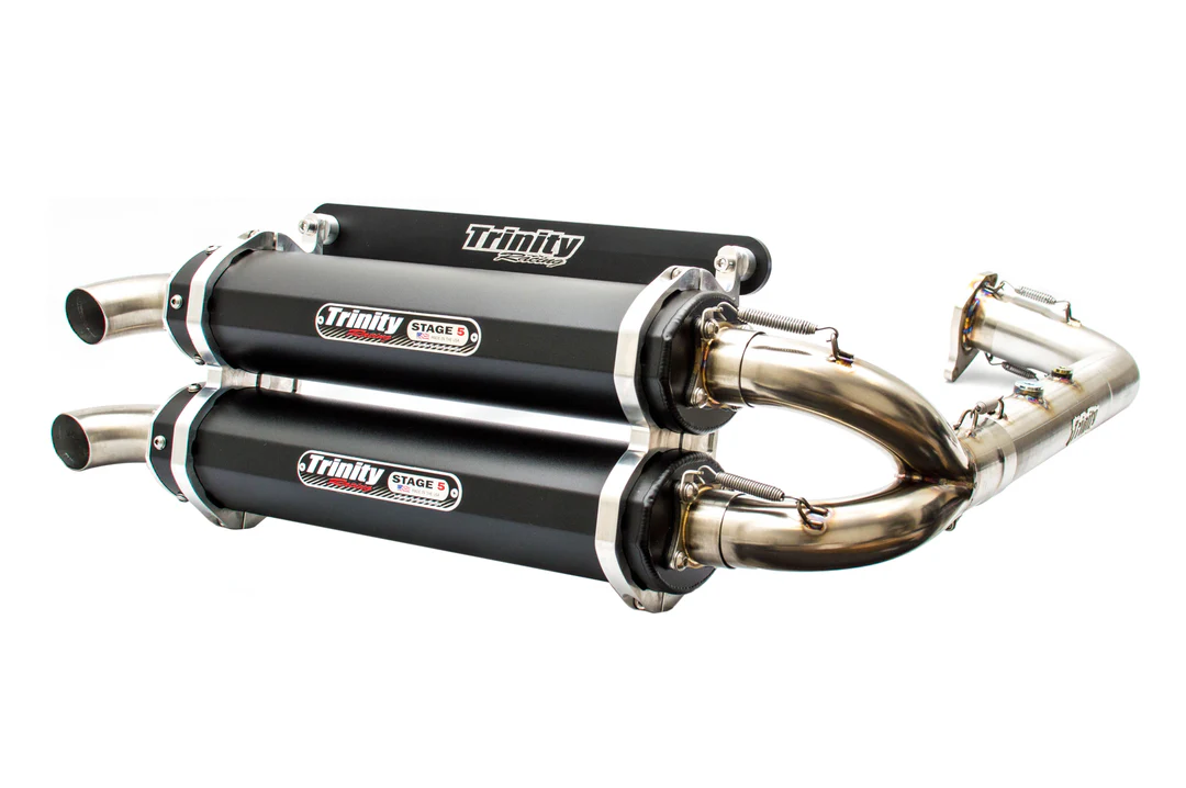 Trinity Racing TR-4174D-BK Stage 5 Black Dual Full Exhaust System