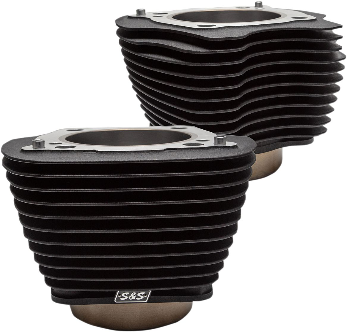 S&S 910-0683 Black Big Bore Cylinder Set 4.250 Bore M8 softail & FL