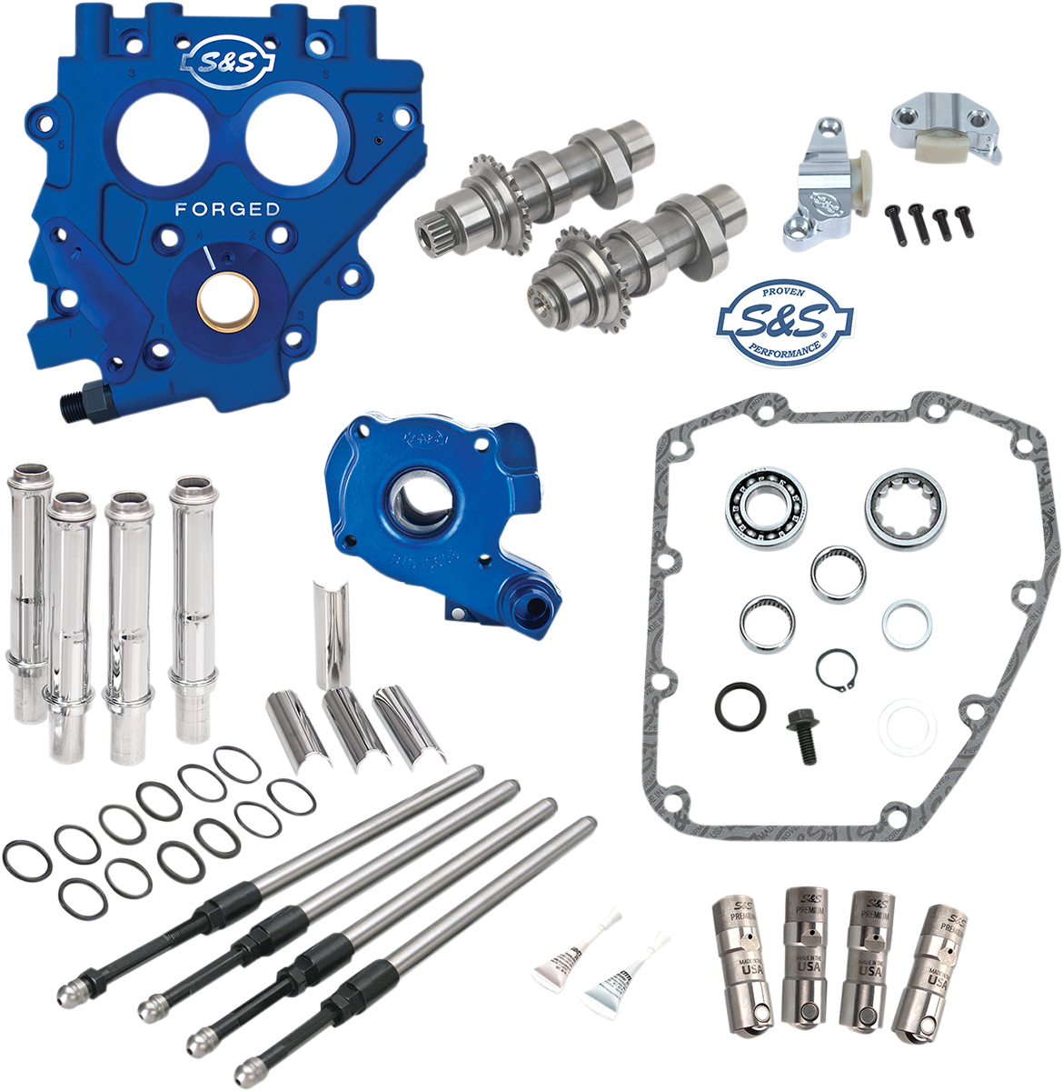 S&S 330-0543 585CE 585 Cam Chest & Plate Kit Big Twin Models