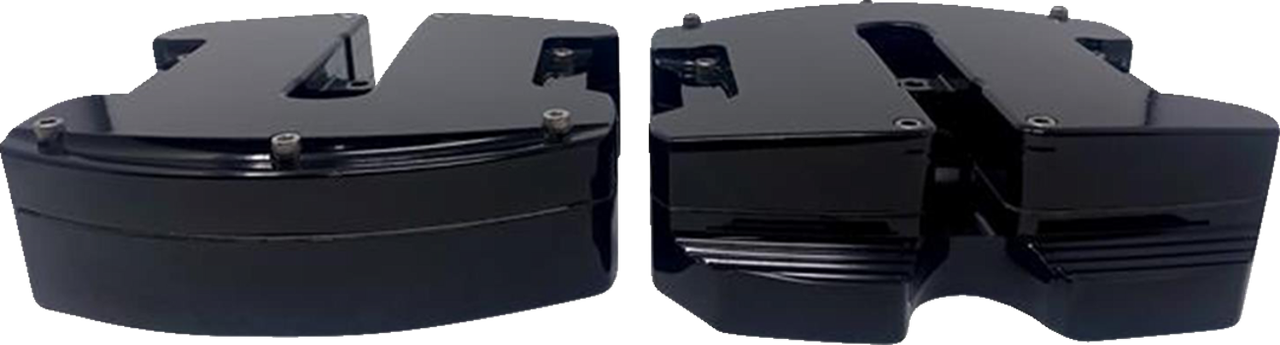C12 Rocker Covers Covingtons C1286-B Black Smooth Rocker Box Covers m8 17-24