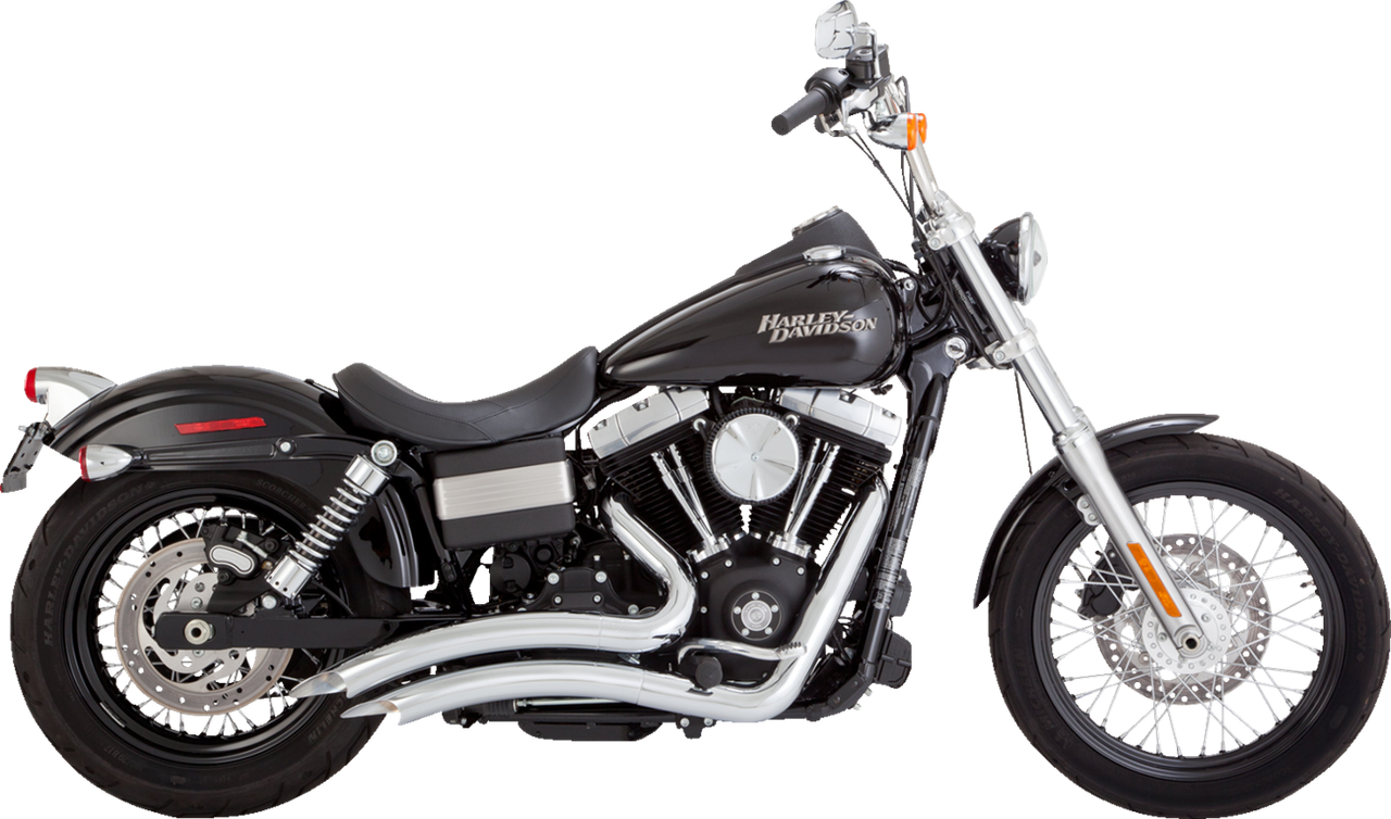 Vance 26081 Chrome Big Radius Dual Exhaust 06-09 Dyna