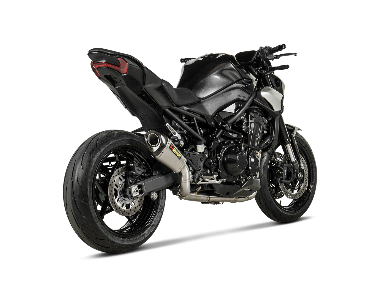 akiZ900（2021モデル）用AKRAPOVICチタンサイレンサ Akrapovic S-K9SO12-ASZT Titanium Ti CF Slip-on Exhaust Muffler