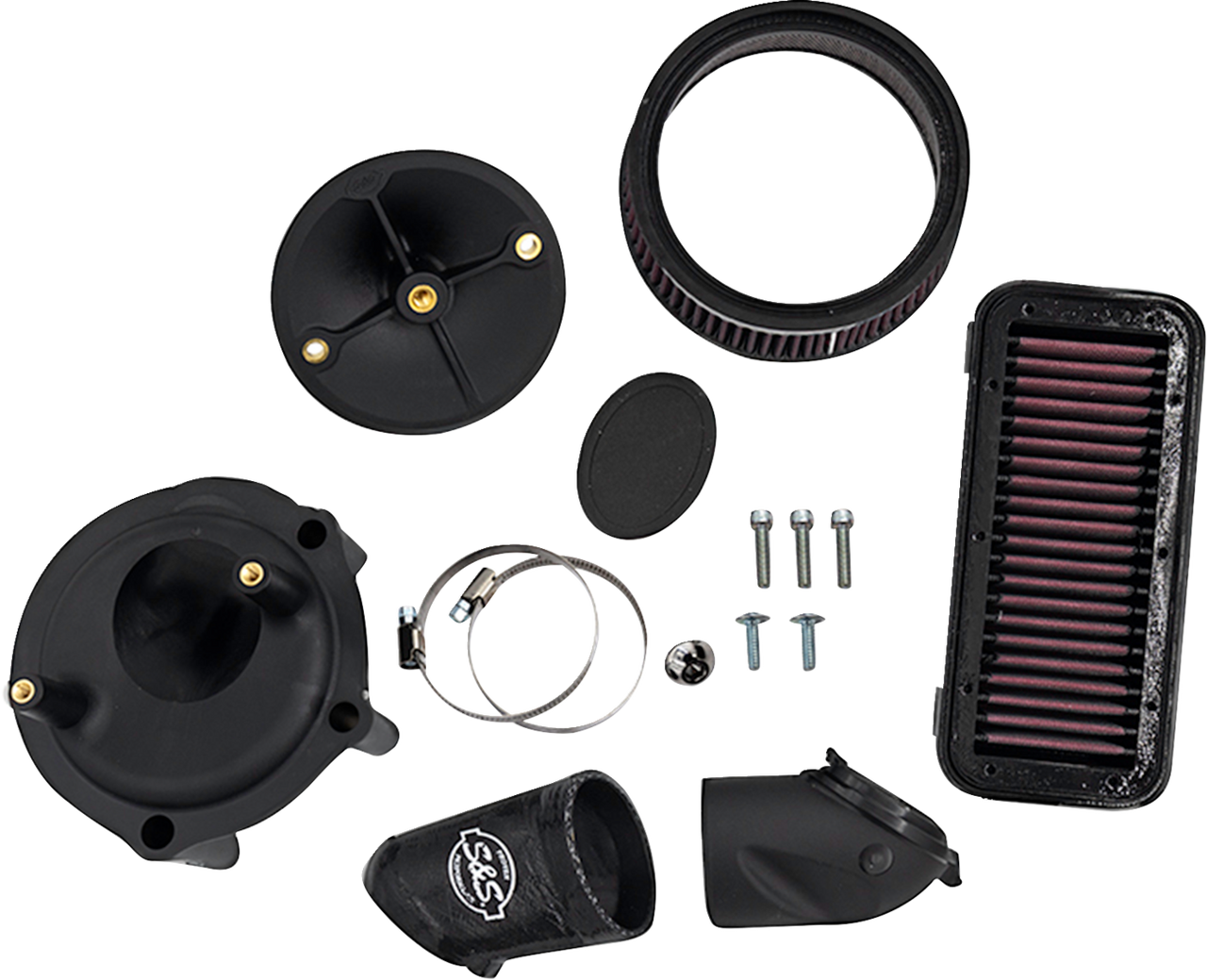 S&S 170-0828 Stealth Air Cleaner Kit No Cover for Indian PowerPLus