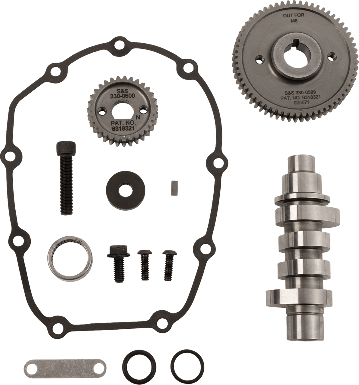 S&S 330-0826 HPT496 496 HPT Cam CamShaft KIT Gear Drive M8 17-25