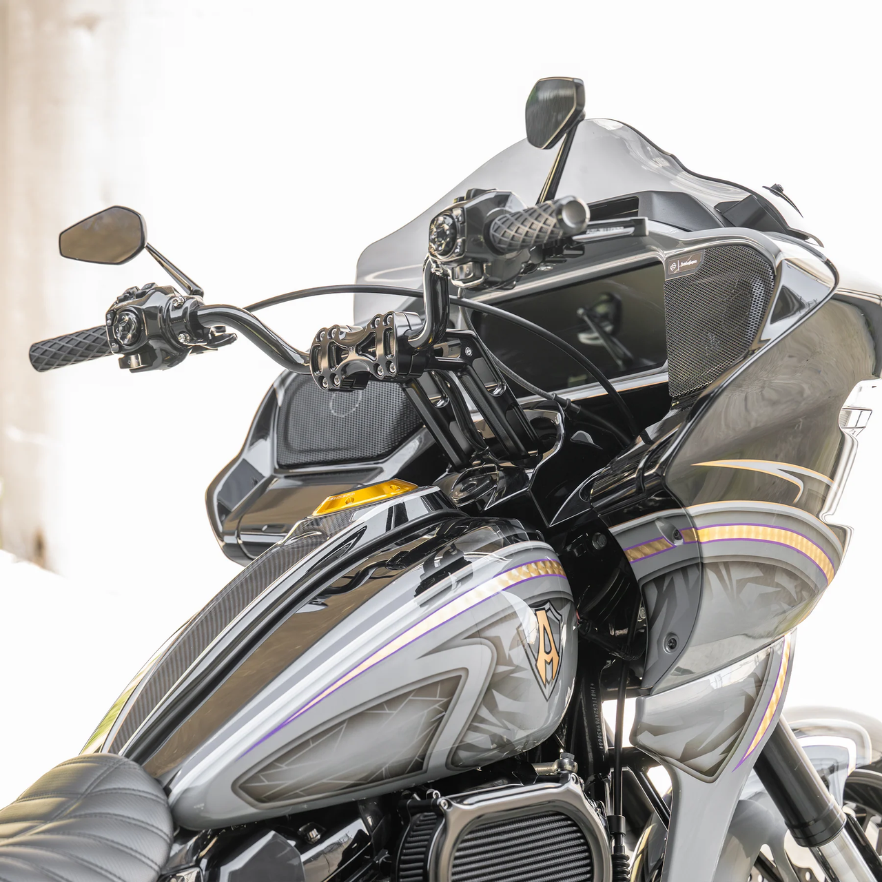 Arlen Ness 520-060 MX Handlebars Black 24-26 Touring 25-26 Softail