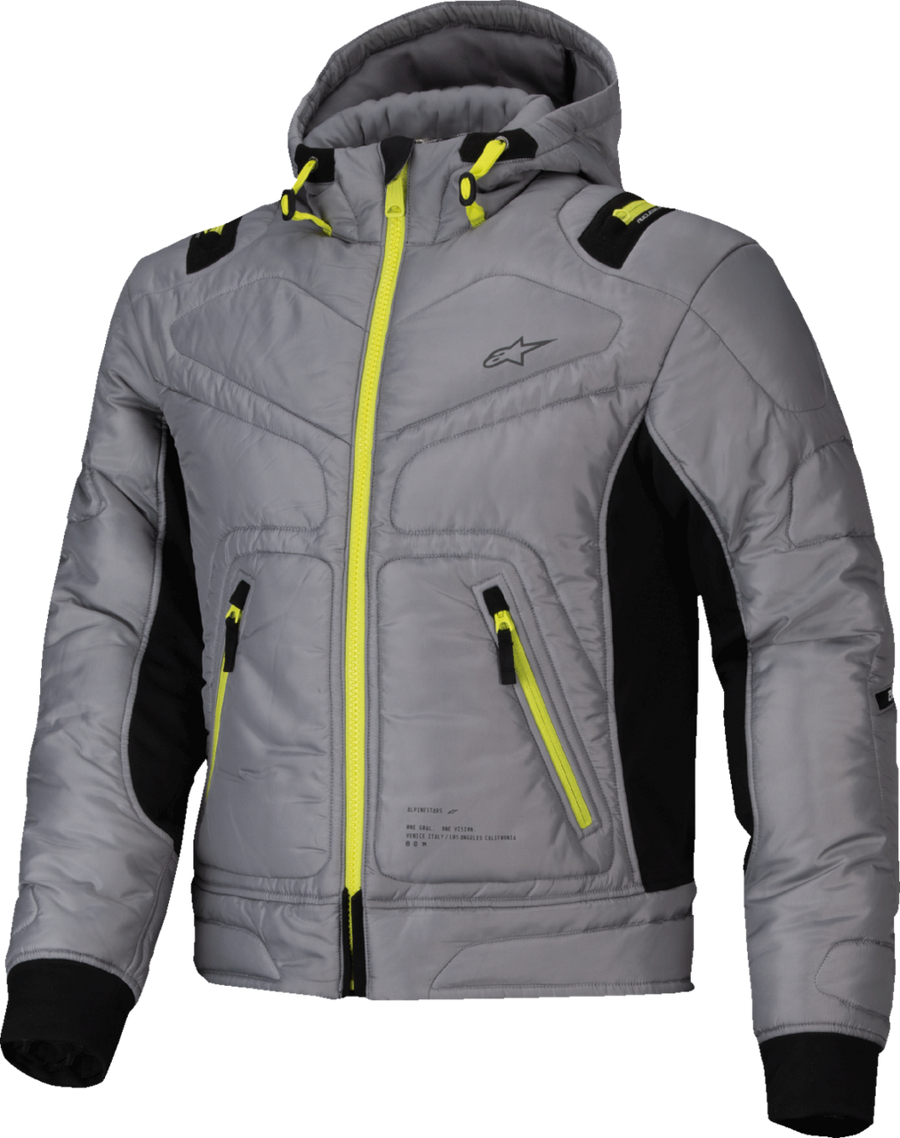 ALPINESTARS 3200925-9143-S Mohobbs WP Jacket - Lunar Gray/Lime