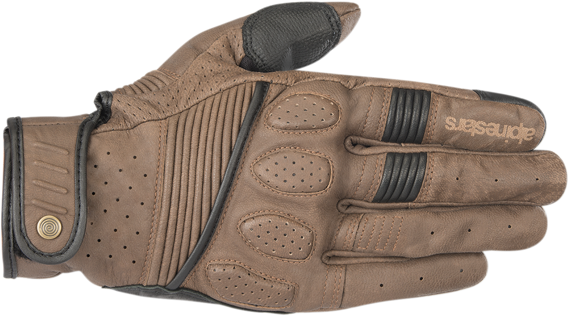 ALPINESTARS 3509018-82-3X OSCAR Crazy Eight Gloves - Brown/Black 3XL