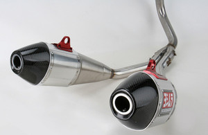 YOSHIMURA 116600D320 COMPLETE FULL EXHAUST SYSTEM 
DUAL 2 RS4 RS-4 ALUMINUM MUFFLERS W CARBON FIBER CF END CAP
STAINLESS STEEL SS HEAD PIPE & LINK/ MID PIPE
SUZUKI DR-Z400SM DRZ-400SM DRZ 400SM  DRZ400SM 
07 08 09 10 11 12 13 14 15 2007 2008 2009 2010 2011 2012 2013 2014 2015