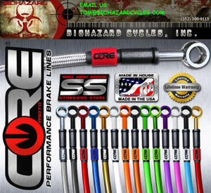 Core Moto Front And Rear Custom Brake Line Combo Non Abs S1000Rr Core Moto Front And Rear Custom Brake Line Combo Non Abs S1000Rr