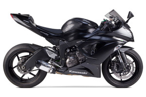 Two Bros TBR 005-3860106-S1B Black Aluminum Full Exhaust ZX-636R 6RR 09-25 zx6r