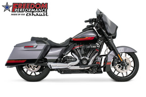 Freedom HD00851 Chrome Cat Delete 4.5" Combat Shorty Full Exhaust 17-24 M8 FL Touring Freedom HD00851 Chrome Cat Delete 4.5" Combat Shorty Full Exhaust 17-24 M8 FL Touring
