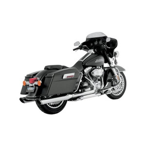 VANCE & HINES 16672 CHROME 4" Round Twin Slash Slip-On Mufflers TOURING 17-20 VANCE & HINES 16672 CHROME 4" Round Twin Slash Slip-On Mufflers TOURING 17-20