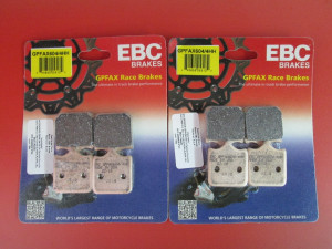 EBC GPFAX604/4HH FRONT 2 SETS BRAKE PADS HH SINTERED EBC GPFAX604/4HH FRONT 2 SETS BRAKE PADS HH SINTERED