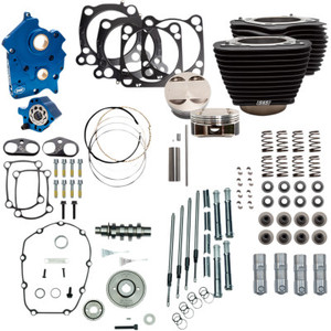 S&S 310-1106A 128" BIG BORE KIT GEAR DRIVE CAM WRINKLE BLACK M8 18-20 S&S 310-1106A 128" BIG BORE KIT GEAR DRIVE CAM WRINKLE BLACK M8 18-20