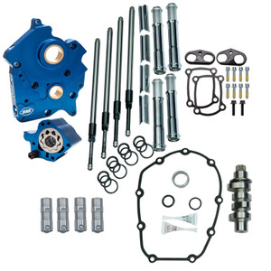 S&S 310-1000B 475 475C Chain drive CAM CHEST KIT Chrome keepers M8 twin water cooled 17-24 S&S 310-1000B 475 475C Chain drive CAM CHEST KIT Chrome keepers M8 twin water cooled 17-24