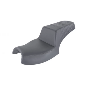SADDLEMEN I20-06-173 BLACK STEP-UP HALF LATTICE STITCH SEAT CHALLENGER SADDLEMEN I20-06-173 BLACK STEP-UP HALF LATTICE STITCH SEAT CHALLENGER