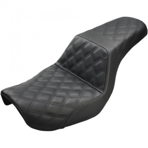 SADDLEMEN 804-04-175 Black Lattice Stitch Step-Up Seat 04-05 DYNA SADDLEMEN 804-04-175 Black Lattice Stitch Step-Up Seat 04-05 DYNA