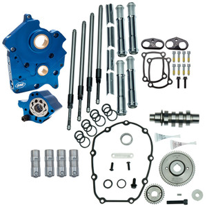 Gear Drive 465G Cam Chest Kit with Chrome Pushrod Tubes for Oil Cooled 2017-up M8 Models Gear Drive 465G Cam Chest Kit with Chrome Pushrod Tubes for Oil Cooled 2017-up M8 Models