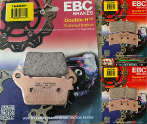 Ebc Front & Rear Hh Brake Pads Fa447Hh Front 2 Sets Fa436Hh Rear 16-21 Zx10R