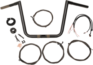 LA CHOPPERS LA-7312KT1-66B Black 16 in. Bagger 1 1/4" Ape Hanger Handlebar Kit ABS ROADGLIDE LA CHOPPERS LA-7312KT1-66B Black 16 in. Bagger 1 1/4" Ape Hanger Handlebar Kit ABS ROADGLIDE