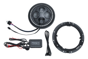Kuryakn 2478 Orbit Prism+ 7" Led Headlight Bluetooth Multi-Color Halo