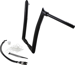 FAT BAGGERS 809316-B 16" 1.5" BLACK POINTED HANDLEBAR KIT 15-20 ROAD GLIDE FAT BAGGERS 809316-B 16" 1.5" BLACK POINTED HANDLEBAR KIT 15-20 ROAD GLIDE
