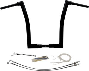 FAT BAGGERS 609316-B 16" 1.5" BLACK FLAT TOP HANDLEBAR KIT 15-20 ROAD GLIDE FAT BAGGERS 609316-B 16" 1.5" BLACK FLAT TOP HANDLEBAR KIT 15-20 ROAD GLIDE