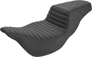 SADDLEMEN 808-07B-176E EXTENDED REACH Black Rear Lattice TUCK Step Up Seat FL 08-22 SADDLEMEN 808-07B-176E EXTENDED REACH Black Rear Lattice TUCK Step Up Seat FL 08-22
