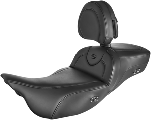 SADDLEMEN 808-07B-188BRHC ROADSOFA EXTENDED REACH SEAT W BACKREST & HEAT FL 08-22 SADDLEMEN 808-07B-188BRHC ROADSOFA EXTENDED REACH SEAT W BACKREST & HEAT FL 08-22