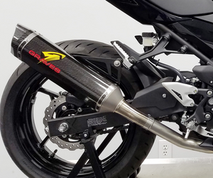 GRAVES EXK-18EX4-CBSC Carbon Fiber Slip-On Exhaust Ninja 400 18-23 GRAVES EXK-18EX4-CBSC Carbon Fiber Slip-On Exhaust Ninja 400 18-23