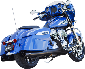 S&S 550-1075 BLACK Broadhead Slip-On Mufflers Slash-Cut End CHALLENGER CHIEFTAIN S&S 550-1075 BLACK Broadhead Slip-On Mufflers Slash-Cut End CHALLENGER CHIEFTAIN