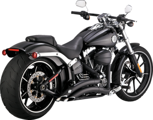 Vance 46365 Black Big Radius Dual Exhaust Softail Breakout 13-17 Vance 46365 Black Big Radius Dual Exhaust Softail Breakout 13-17