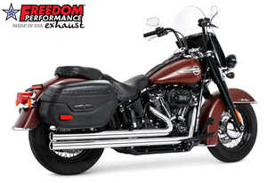 Freedom HD00751 Chrome Independence Long Exhaust m8 Softail 18-25 Freedom HD00751 Chrome Independence Long Exhaust m8 Softail 18-25