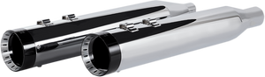 KHROME WERKS 202770 4.5"  HP-Plus Turbine Chrome Slip On Mufflers FL 17-23 KHROME WERKS 202770 4.5"  HP-Plus Turbine Chrome Slip On Mufflers FL 17-23